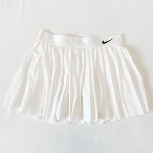 White Nike Pleated Tennis Skirt